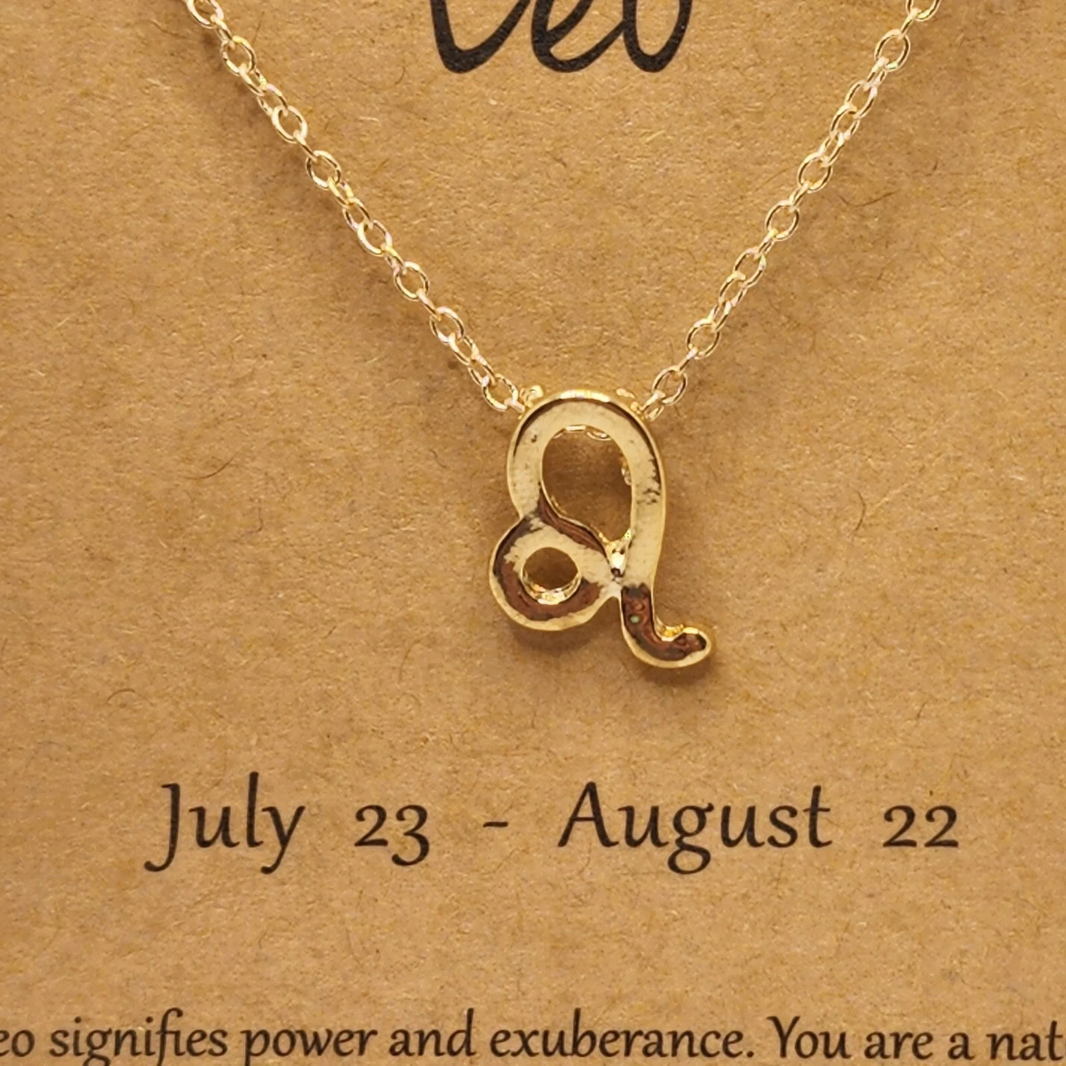 Zodiac sign on sale leo necklace