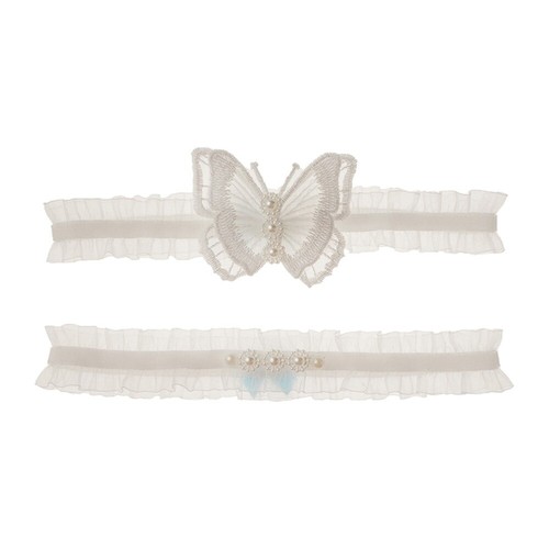 Ligas de boda vintage ligeras personalizadas perla liguero cinturón de encaje liguero