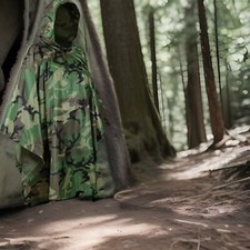 TMV24 Poncho Regenponcho Regenmantel Regenjacke Wasserdicht Unisex Camouflage