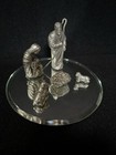 5 Pc Mini Hudson Pewter Nativity Manger Scene Baby Jesus Mary Joseph Animals Set — photo 2