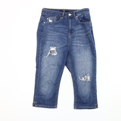 Sehr kurz geschnittene Damenjeans UK-Größe 10
