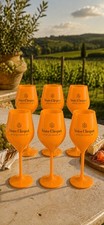 Veuve Cliquot Acrylic Champagne Flutes New Set of 6
