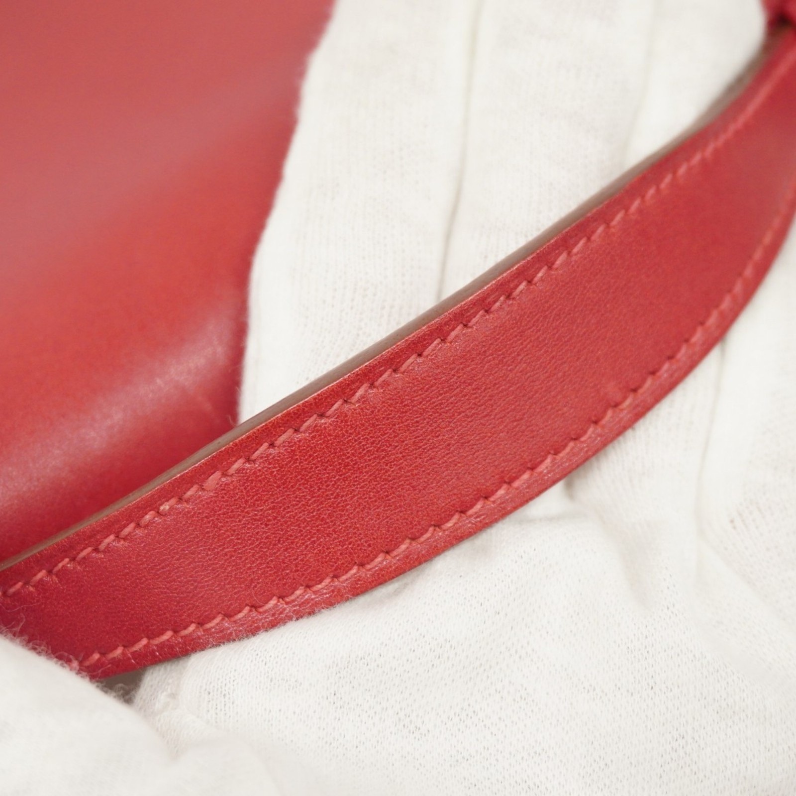 Hermes Hermès handbag, Kelly Swift Rouge vif, Pochette, N engraved... GZl1fcc0 thumbnail 13