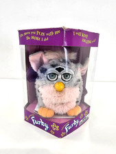 Vintage 1998 Tiger Electronics Furby Model 70-800 Grey Working Boxed