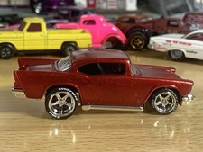 Hot Wheels Zinc Plated Candy Red Custom Paint Classic 57 Chevy With Wheel Swap Hot Wheels Zinc Plated Candy Red Custom Paint Classic 57 Chevy With Wheel Swap