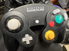 Nintendo GameCube Controller Original black DOL-003 Tested Working