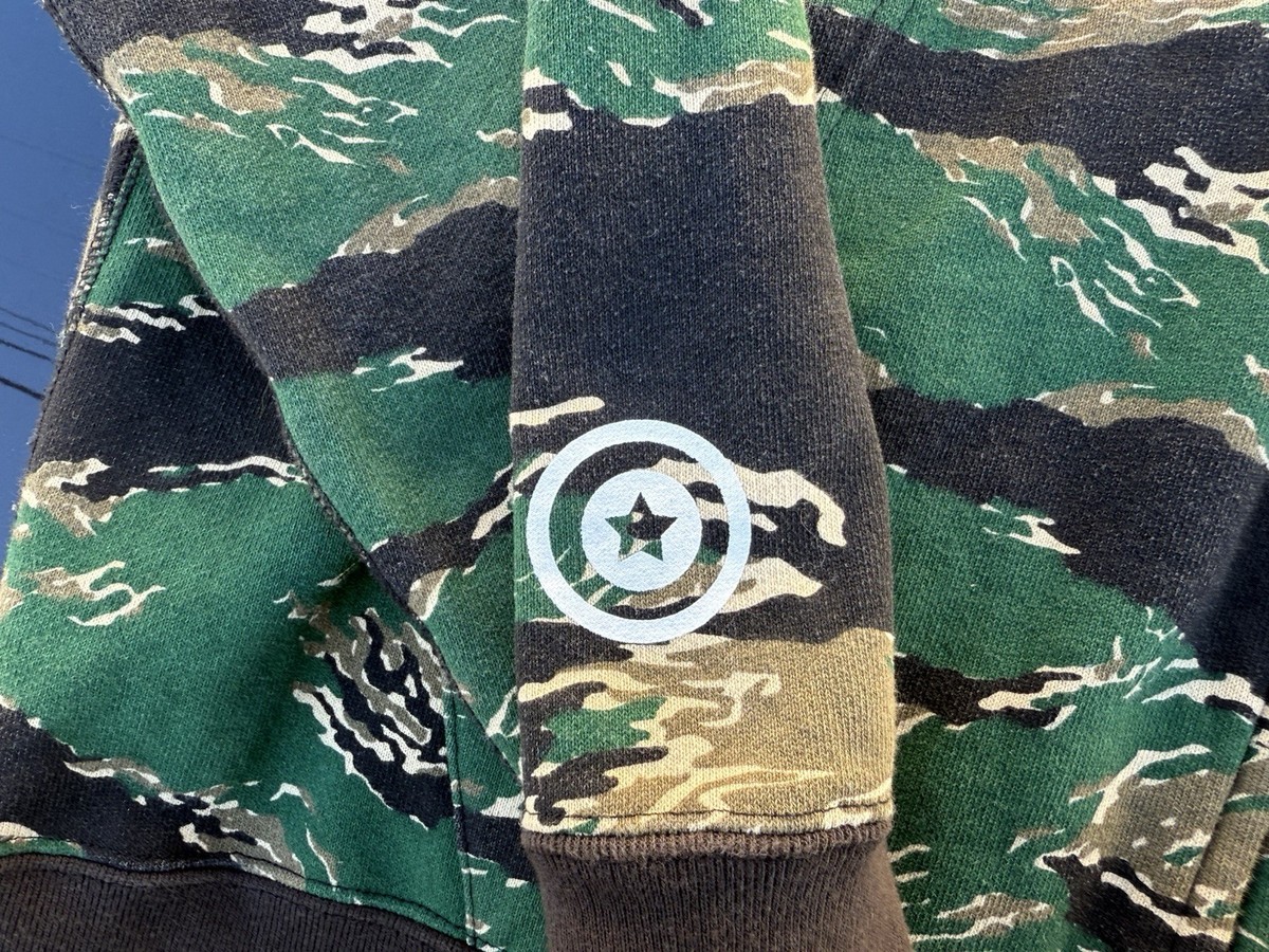 Bape Tiger Full Zip Hoodie Japan Camo Size L A Bathing Ape