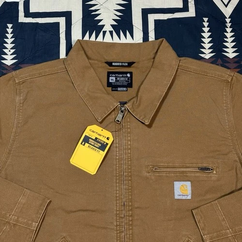 Carhartt Duck Detroit Rugged Flex 0J6306-M Workwear Jacket Men’s XXL Relaxed Fit image 2