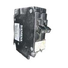 Siemens 15A Tandem Single Pole Type QT Circuit Breaker