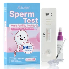 Accufast Sperm Test Kit For Male Pregnancy Preparation Sperm Count Test