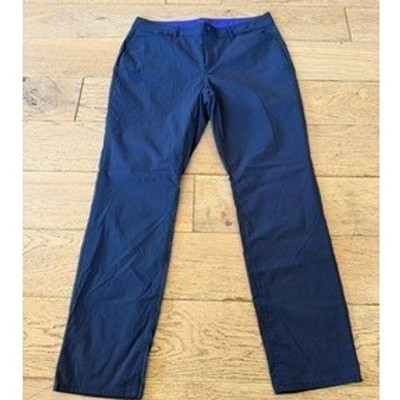 Eddie Bauer Travex Pants 14 Navy Blue Stretch Lightweight Hiking (1709)