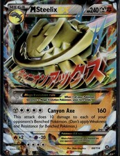 M Steelix EX Ultra Rare XY Steam Siege 68/114 Metal Holo Pokemon Card