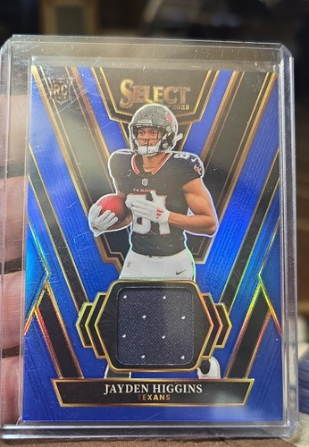2025 Panini Select - Rookie Swatches Jayden Higgins #RSW-JHS Blue Prizm (MEM,...