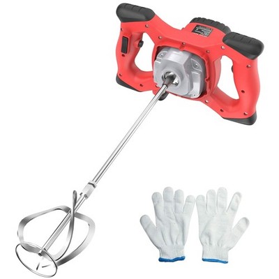 Electric Concrete Mixer, 6 Speed Handheld Mud Mixer