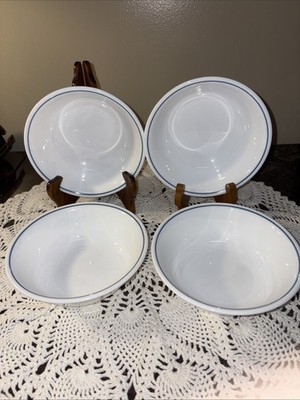 Corelle by Corning Country Violets Cereal/Soup Bowls Set Of 4 6 1/4 