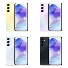 Samsung Galaxy A55 SM-A556B 128/256GB 50MP Smartphone Blue/Lilac Unlocked GOOD