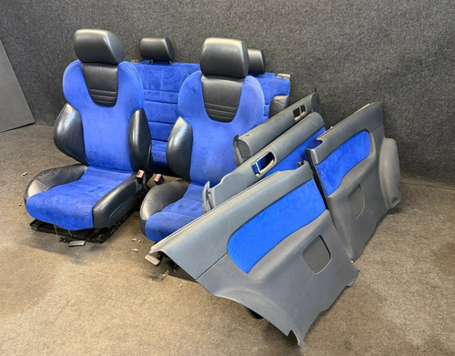 RECARO Lederausstattung Audi S3 A3 8L 3-türig Sitze ALCANTARA blau Ausstattung