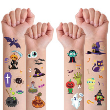 298 PCS Halloween Decorations Party Favors Temporary Tattoos for Kids Halloween