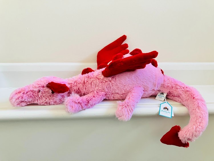 JELLYCAT GENUINE MY NAME IS HEART DRAGON BRAND NEW WITH TAGS