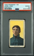 1909-11 T206 Piedmont 150 Addie Joss Portrait PSA 2.5