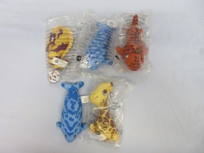 Burger King BK Planet x 5 Tigerhai, Seekuh x 2, Seepferdchen & Giraffe