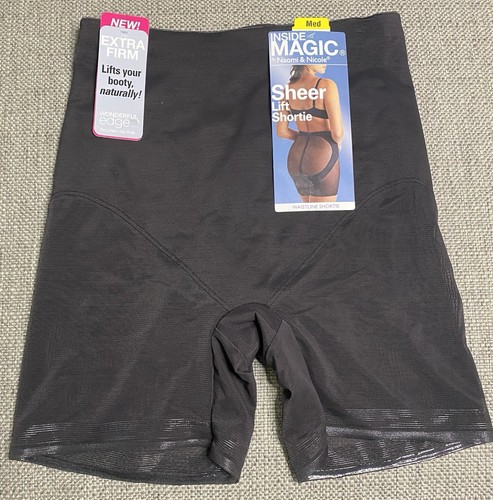 Naomi & Nicole® Shapewear Women's Medium Inside Magic® Sheer Lift Shortie 7969