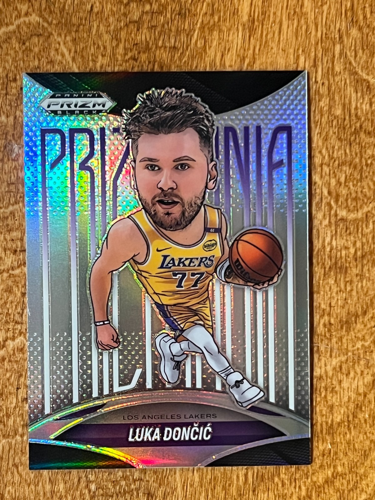 LUKA DONCIC 2024-25 PRIZM BLACK PRIZMANIA #3 LAKERS SSP