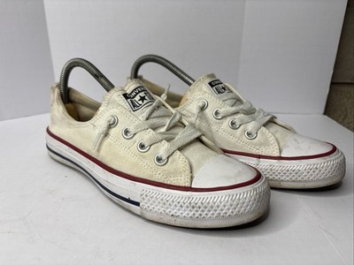 Converse Chuck Taylor Shoreline Slip On Cream White 7 Summer Beach Basic Clasic