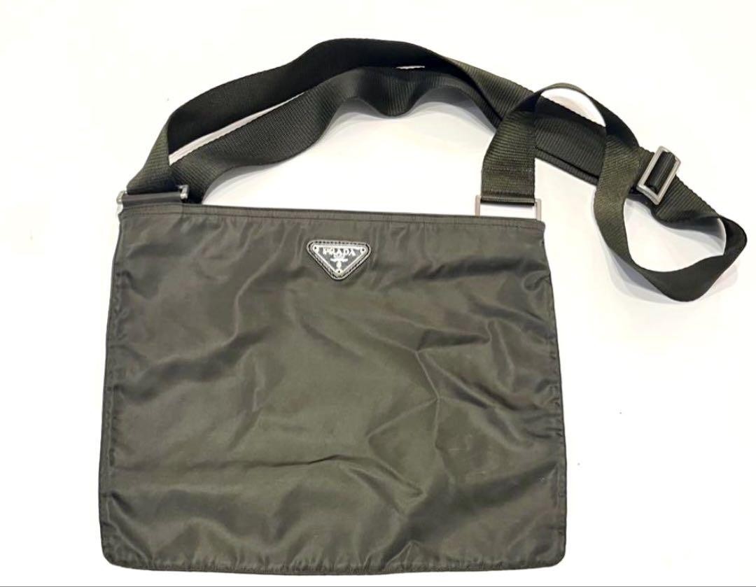 PRADA Nylon Crossbody Shoulder Bag Pochette Purse