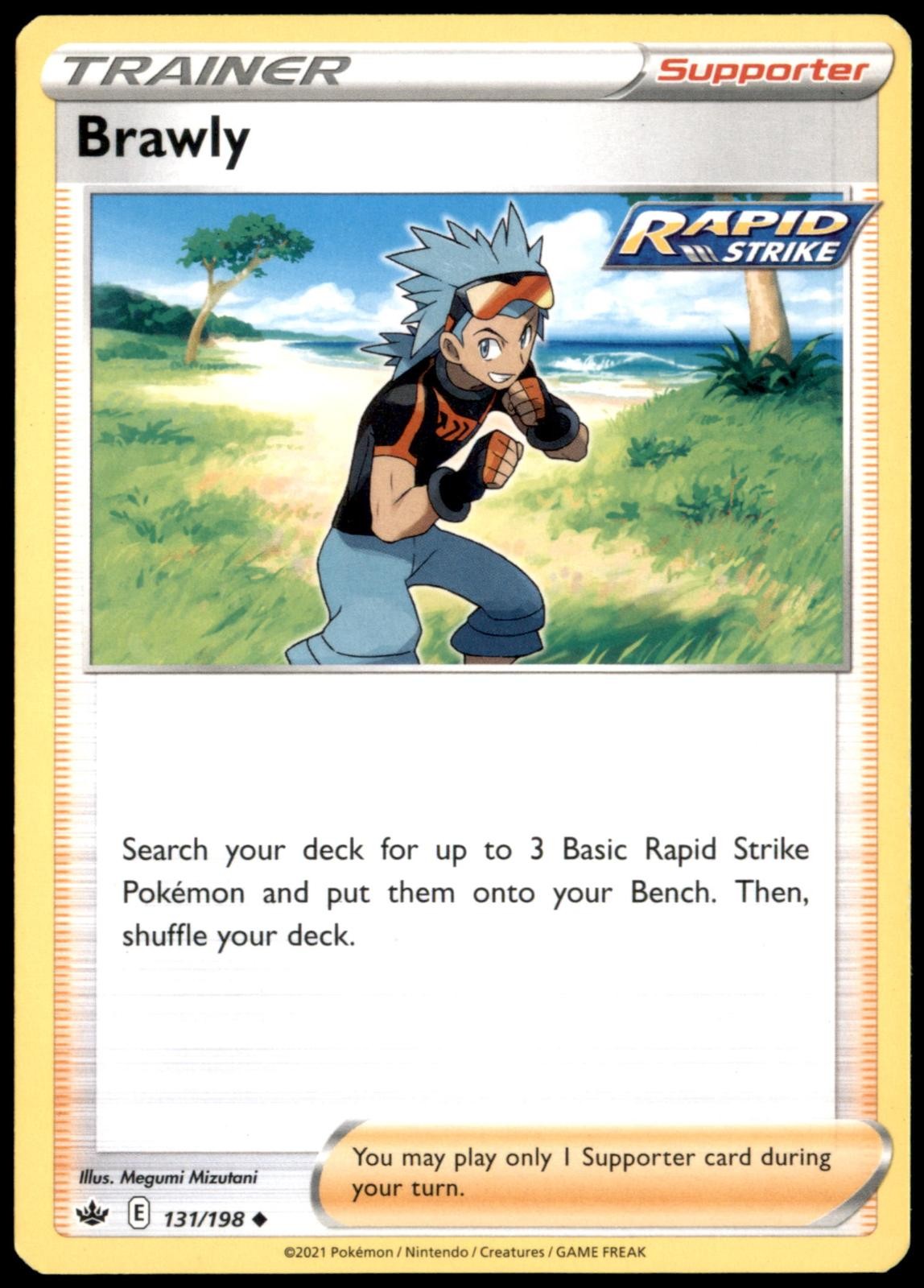 Pokemon Brawly Chilling Reign 131/198 UC NM