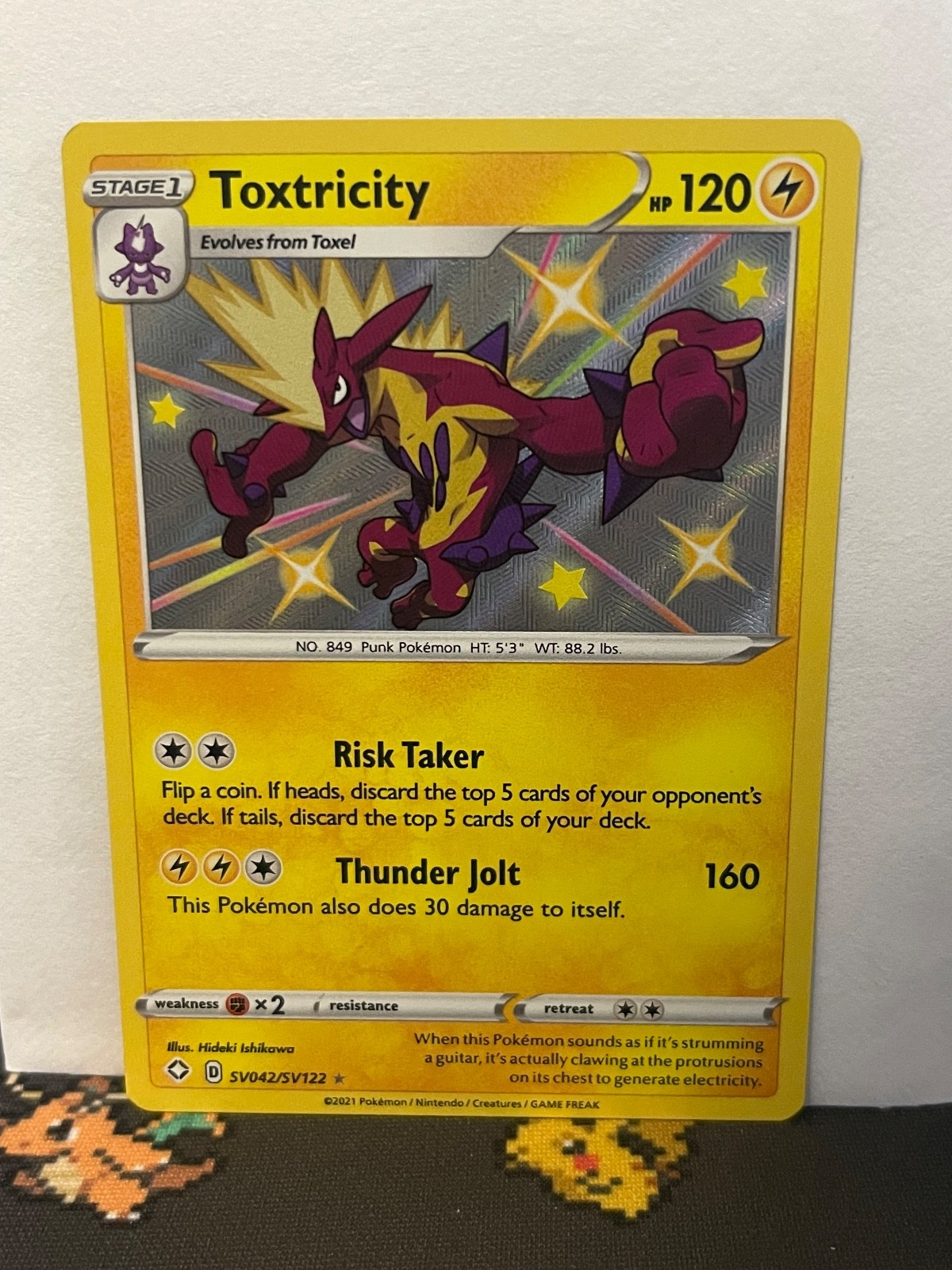 Toxtricity SV042/SV122 Shining Fates: Shiny Vault Holo NM
