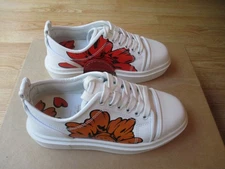 Christian Louboutin Adolon  X Shun Sudo Flower Donna Sneakers sz 35.5 US 5.5 NEW