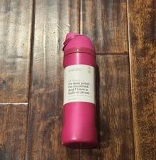 New!!! Owala Read My Lips 24oz ALL Pink Stainless Steel Water Bottle