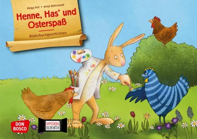 Henne, Has' und Osterspaß. Kamishibai Bildkartenset. Helga Fell Box 9 S. Deutsch