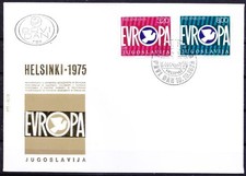 Yugoslavia 1975 FDC Birds Europa Doves Interparliamentary Conference Cooperation