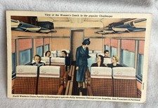 Northwestern, Union Pacific, Challenger Airplane Women’s Coach Vintage Postcard