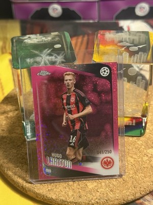 Topps Chrome UEFA Champions League 2024/25 Hugo Larsson Eintracht #36 /250