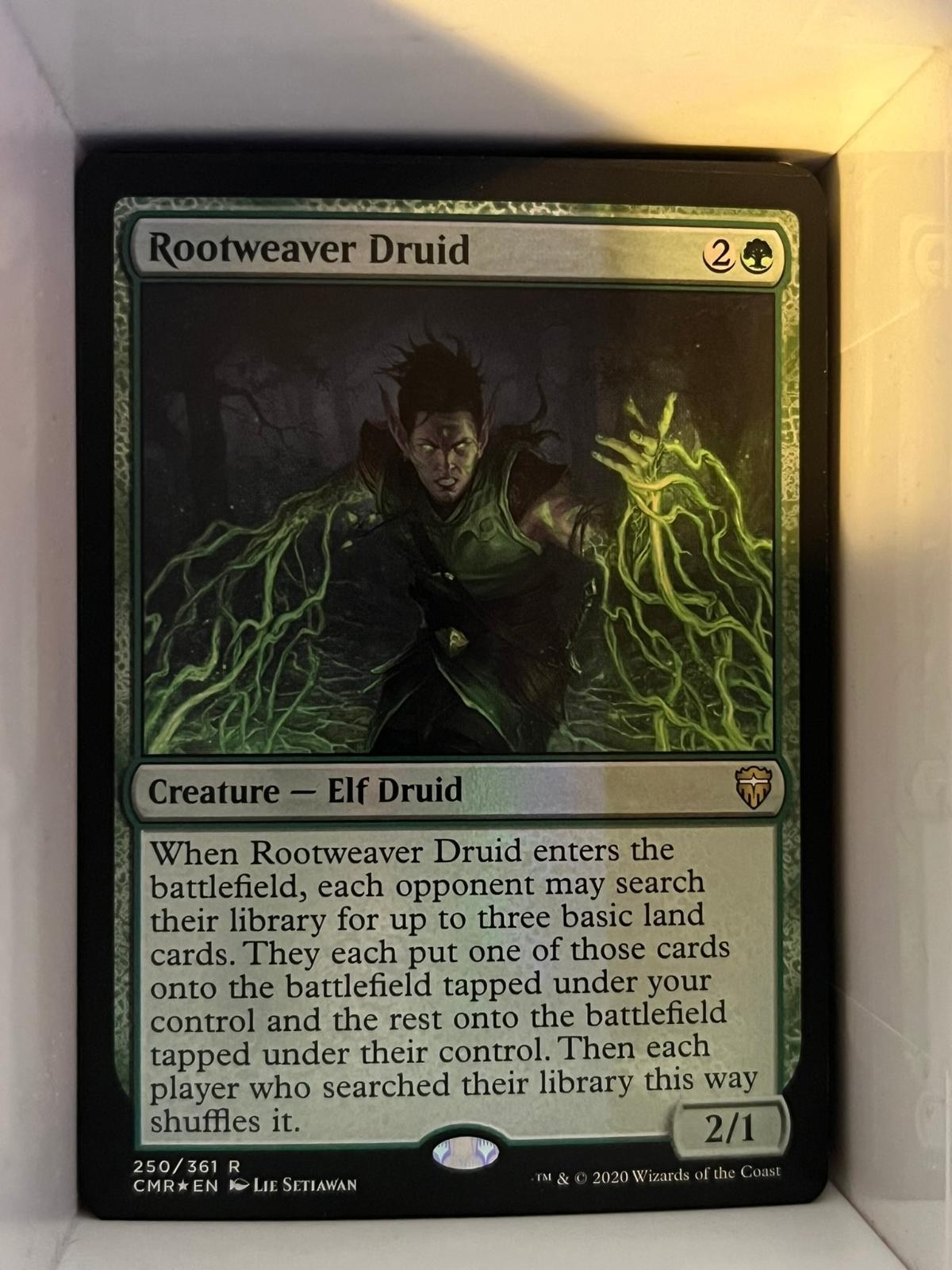 Rootweaver Druid 250 Rare Commander Legends Magic: The Gathering Foil NM