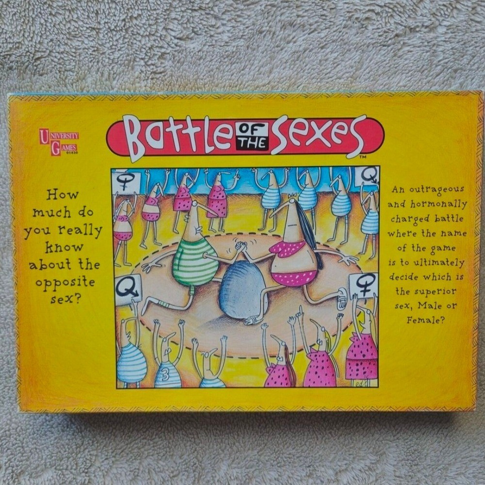 S Battle Of The Sexes Board Game Vintage Excellent Used Cond