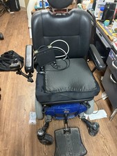 Quantum Power Wheelchair Electric Joystick Control Adjustable Footrests