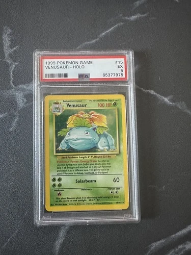 Venusaur Holo PSA 5 1999 Base Set 15/102 WOTC Pokemon