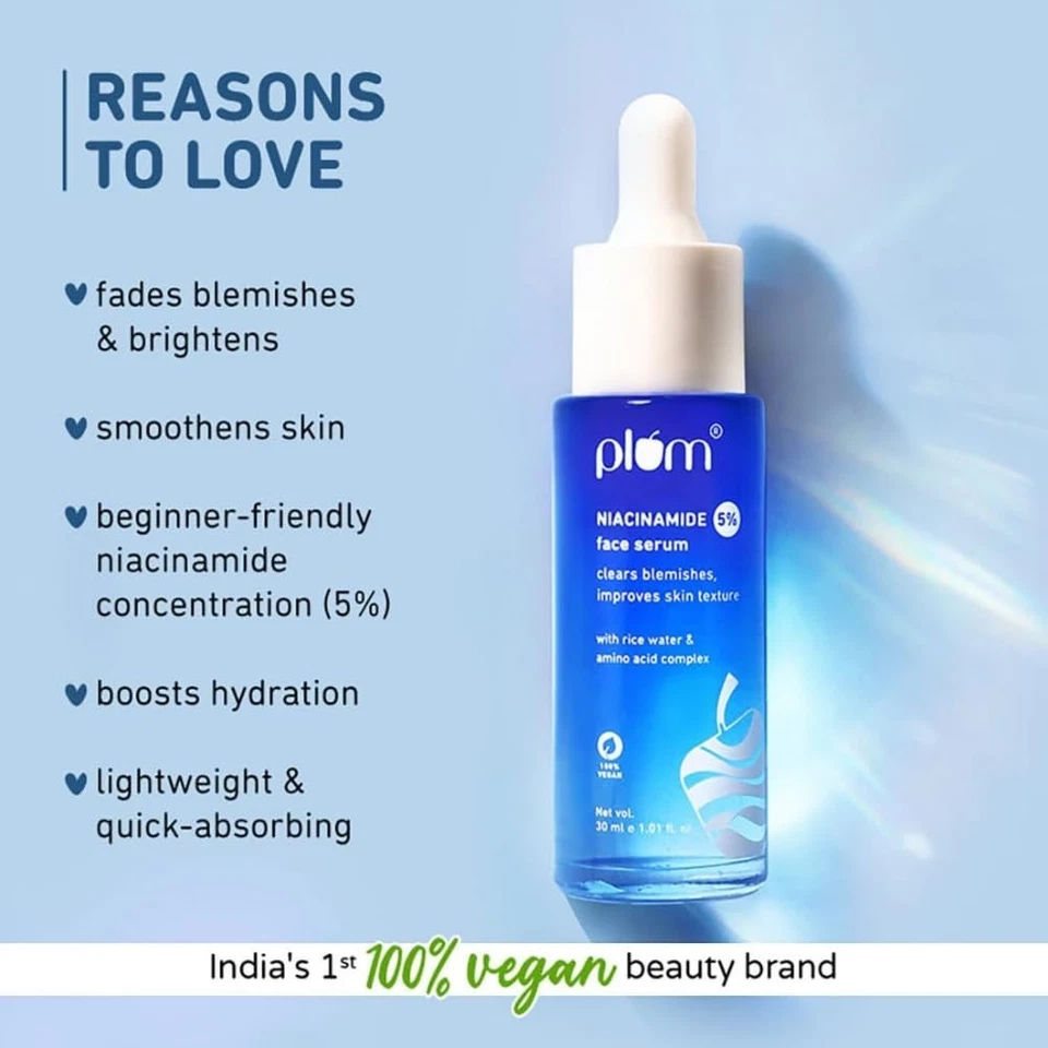 Suero facial ciruela 5 % niacinamida para piel clara y brillante todo tipo de piel | 30 ml Foto 2 de 4