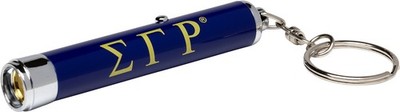 Sigma Gamma/&Gamma; Rho Projection Torch Light Key Ring [Blue - 3'']