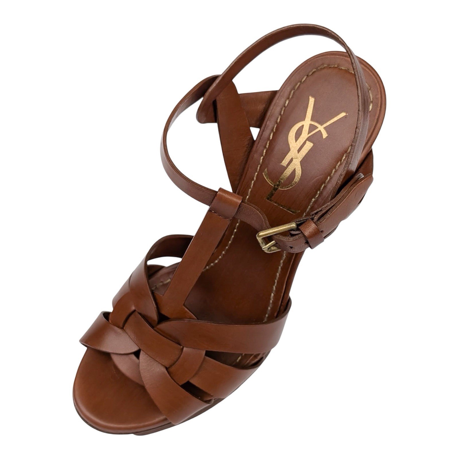 Sandali classici Yves Saint Laurent Rive Gauche vintage omaggio 105 plateau 35IT