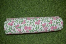 5 Yard Hand Block Floral Print Fabric 100 Cotton NO TARRIF CHARGES 100 ZK 234