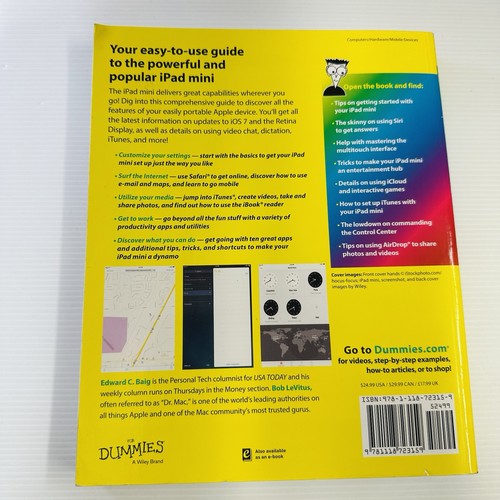 iPad Mini For Dummies 2nd Edition Beginner IT Device Instruction Learn Paperback - 第 2/16 張圖片