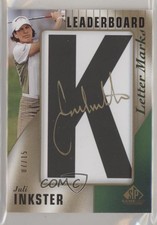 2021 SP Game Used Leaderboard Letter Marks 7/15 Juli Inkster #LM-JI Auto