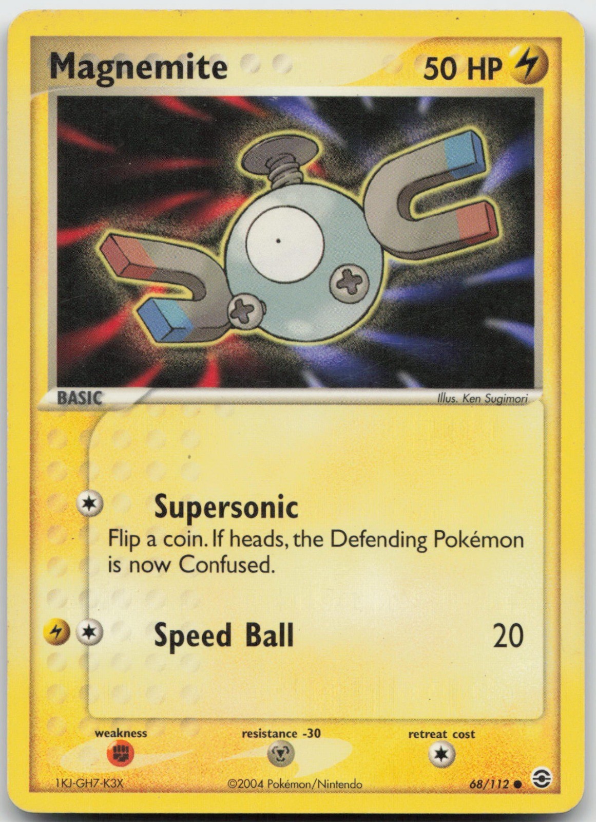 Magnemite Common FireRed & LeafGreen 68/112 NM