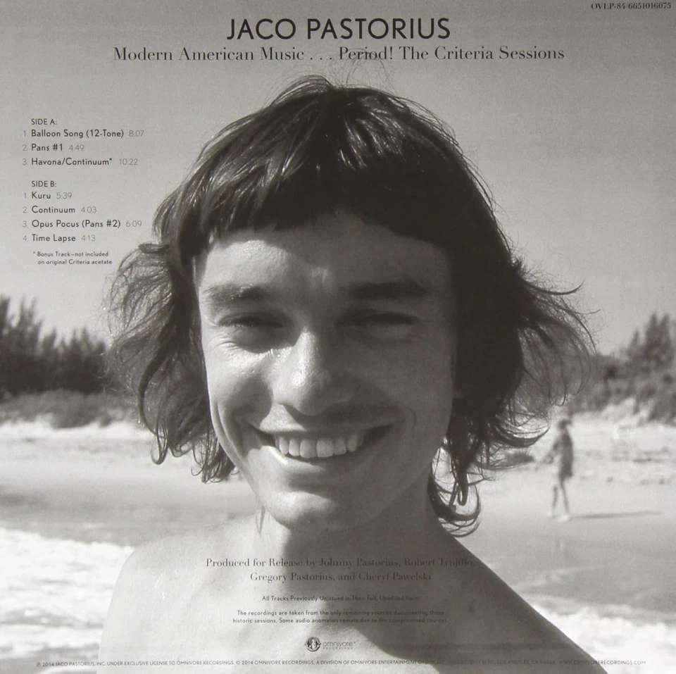 Jaco Pastorius Modern American Music... Period! The Criteria (Vinyl) (US IMPORT) - Image 2 of 2