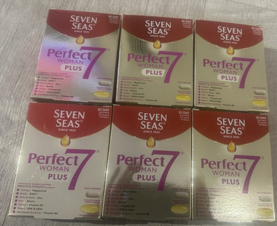 6 x 60 Seven Seas Perfect7 Woman Plus Multivitamin Duo Tabletten & Omega Ablaufdatum 04/26